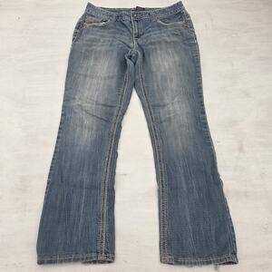 Rhythm in Blues Women's Size 8 Short Distressed Blue Jeans Distressed